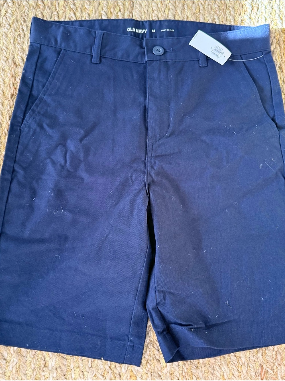 Old Navy Boys Built in Flex Chino Adjustable Waist Shorts Size 14 NWT